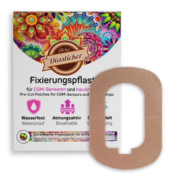 Fixierungspflaster für Accu-Chek Solo Beige