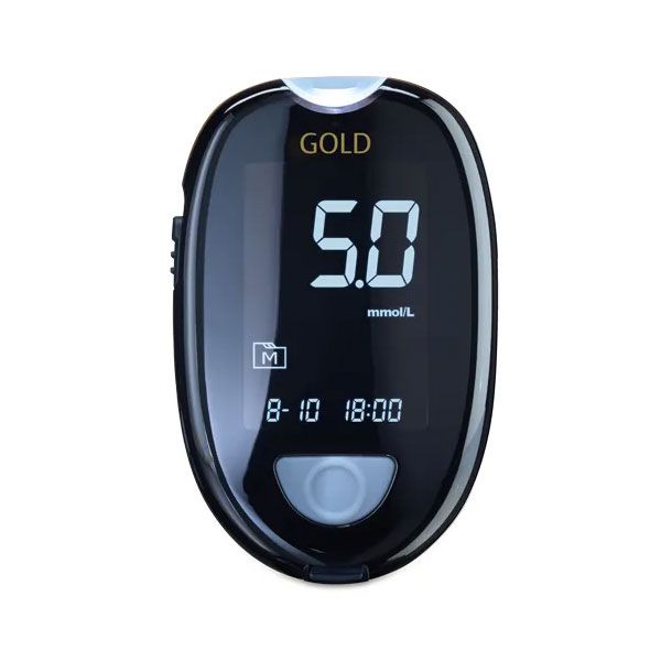 GlucoCheck Gold Blutzuckermessgerät Set mmol/L