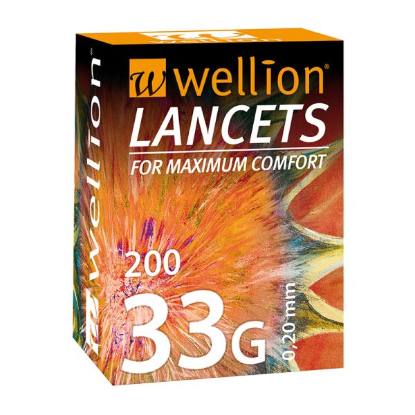 Wellion Lanzetten 33 G 200 Stück