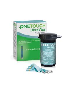 OneTouch Ultra Plus Blutzuckerteststreifen zur Blutzucker-Messung bei Diabetes