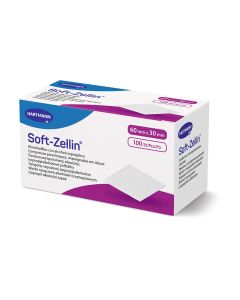 Soft-Zellin Alkoholtupfer 30mm x 60 mm Verpackung