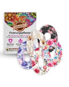 Dexcom G7 Fixierpflaster Mix-Paket Flowers