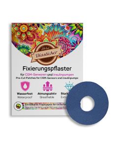 FreeStyle Libre 3 Fixierungspflaster Ring Dunkelblau XL