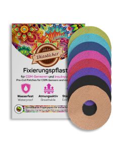 FreeStyle Libre 3 Fixierpflaster bunt gemischt